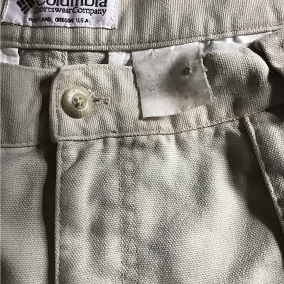 Columbia Sportswear Men’s heavy cotton canvas cargo pants 34x30.   Color:stone - Picture 9 of 12